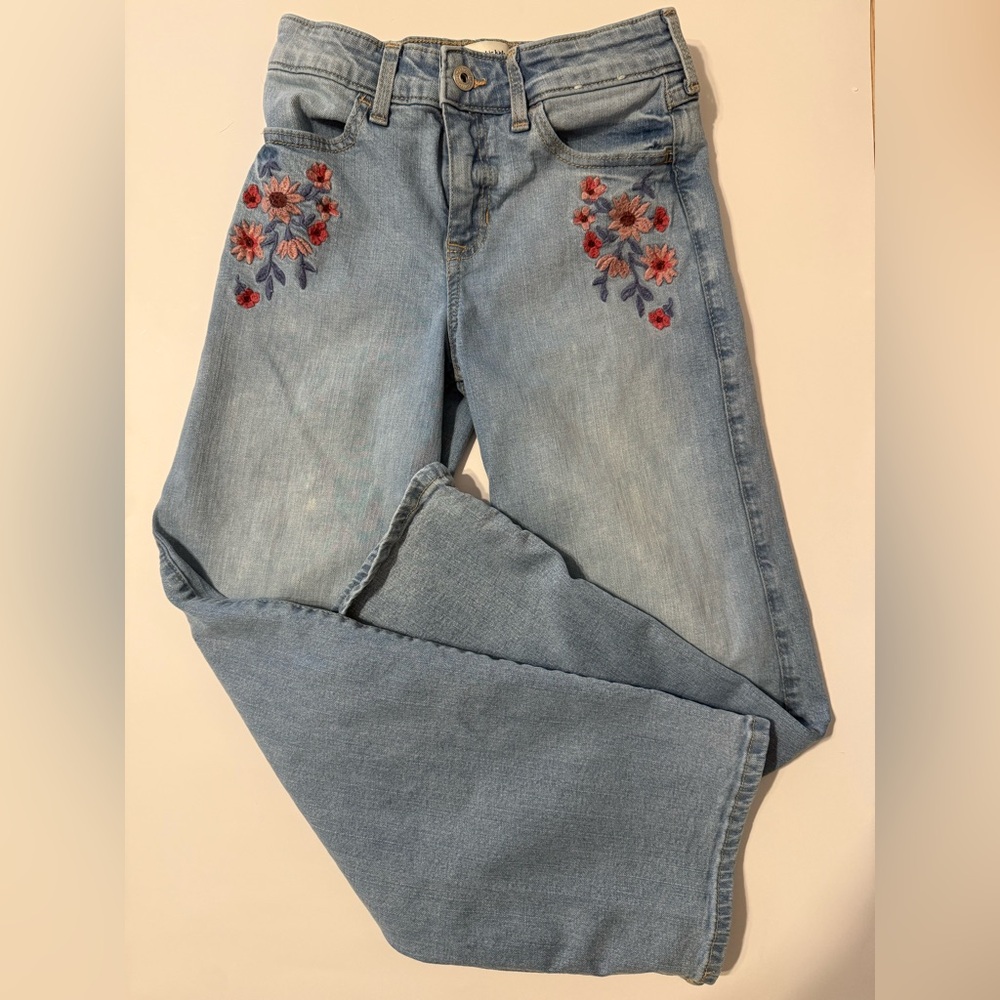 Abercrombie Kids High Rise Wide Leg Jeans